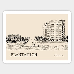 Plantation Florida Sticker